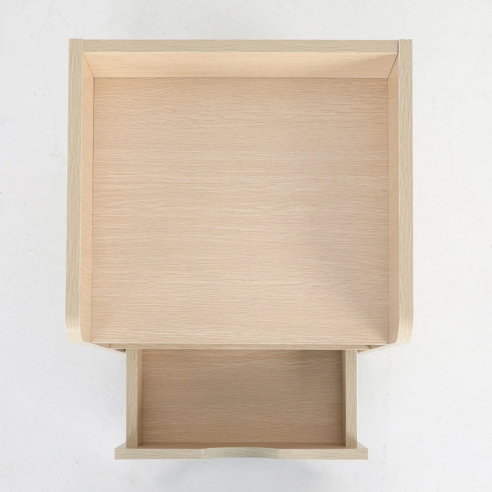 2x Bedside Table | Side Storage Cabinet | Nightstand | Bedroom 1 Drawer | 2 Shelf | LARK | Oak
