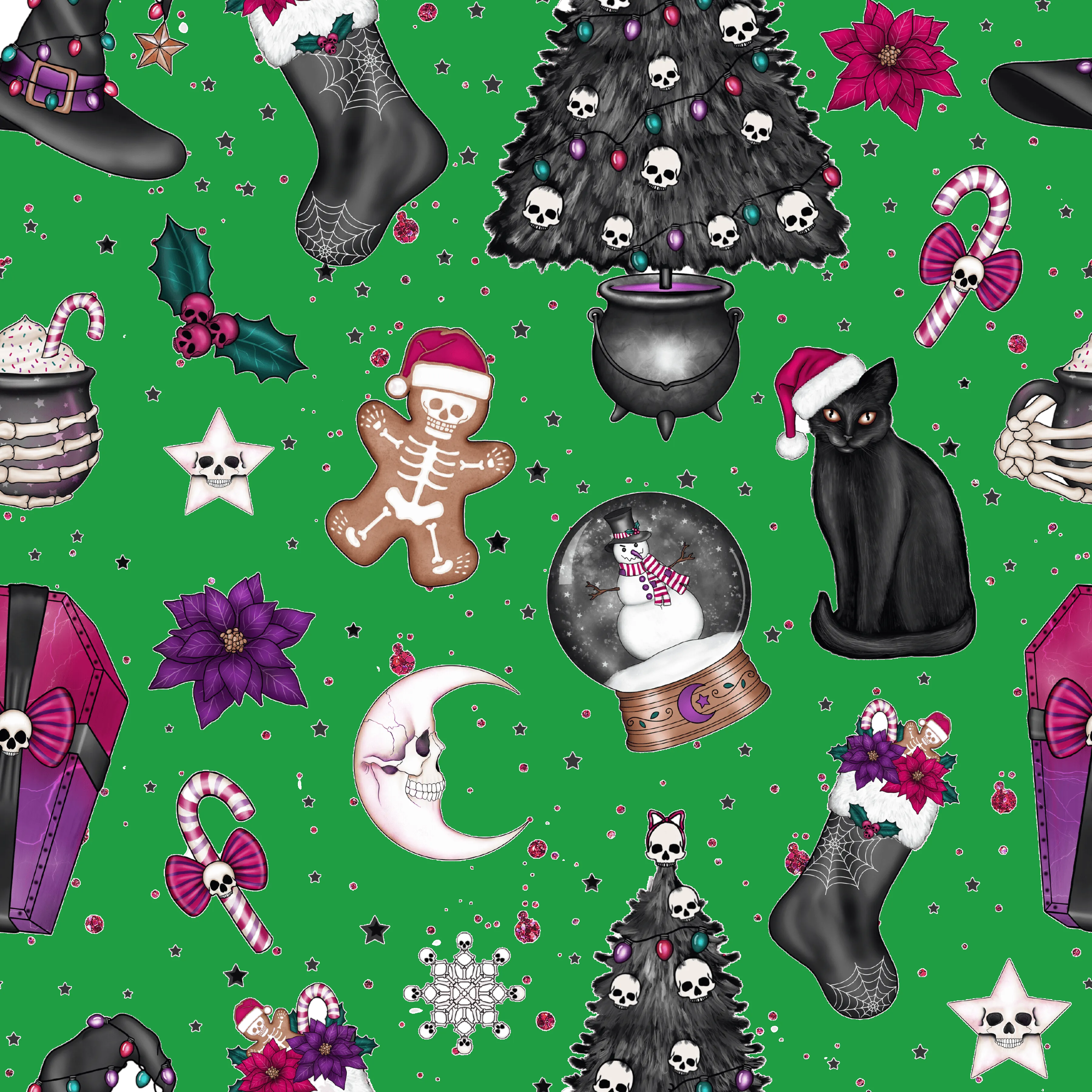 Creepy Christmas Kids' Short Sleeve Shirt