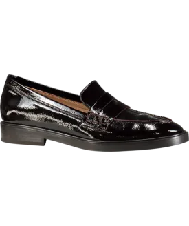 Flattered Brown Sara Leather Patent Burgundy Loafers UK 7 EU 40 👠