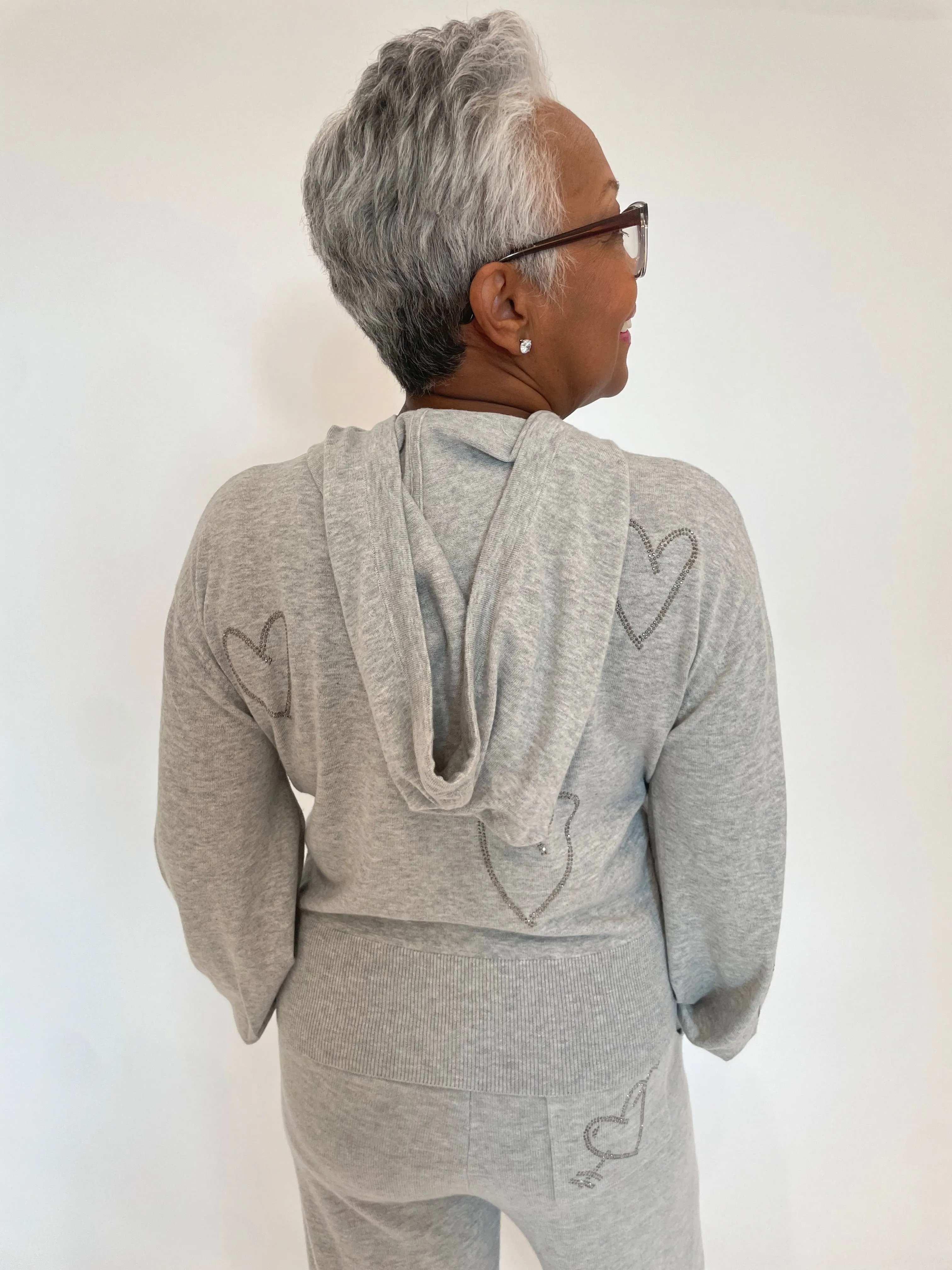 Heart Hot Fix Hoodie - Chromium