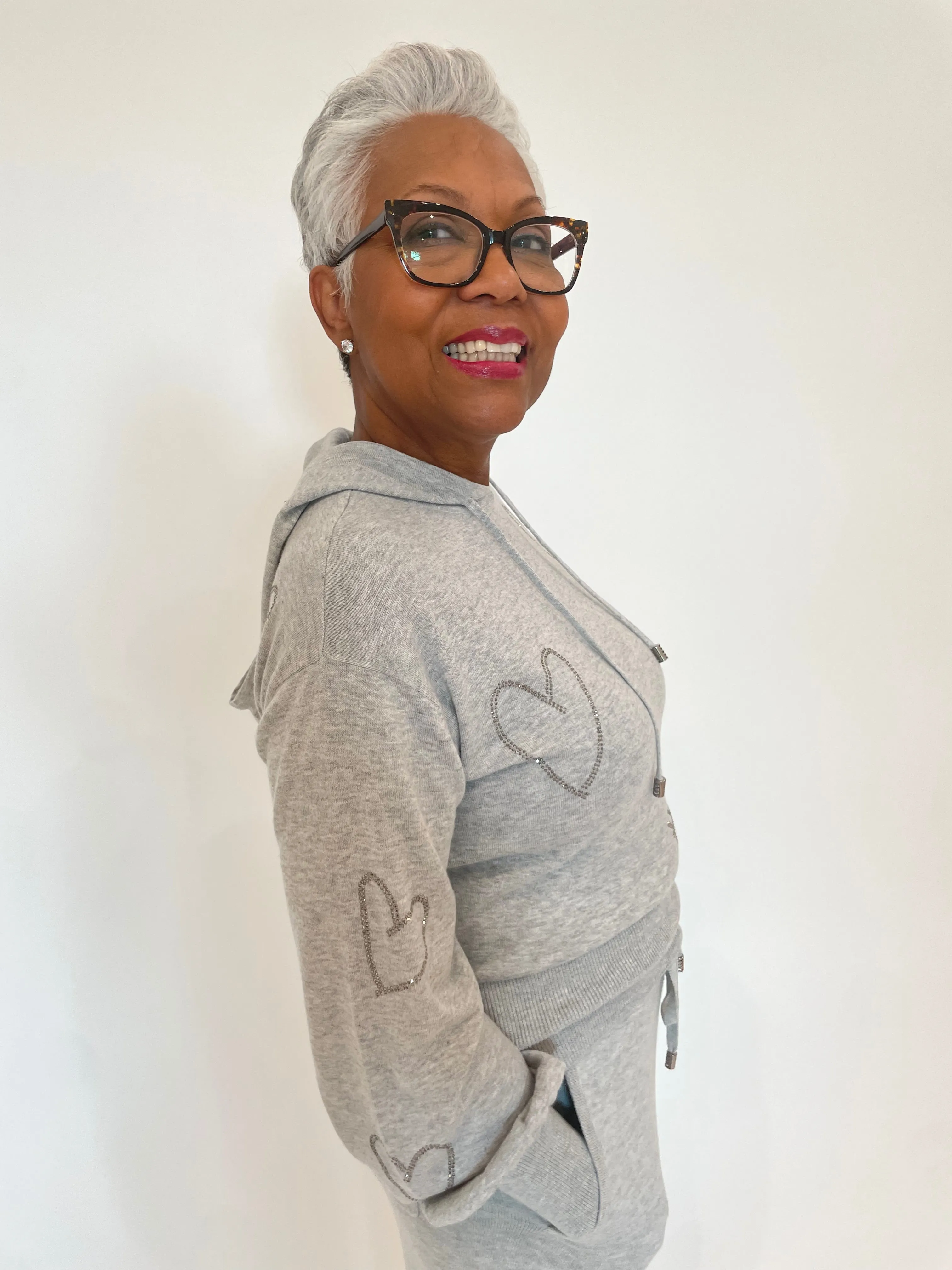 Heart Hot Fix Hoodie - Chromium