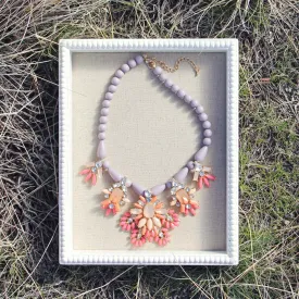 Hive & Honey Necklace in Lilac