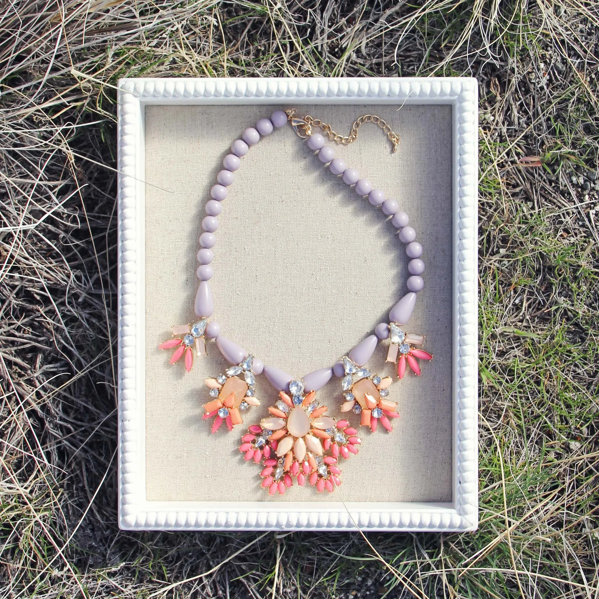 Hive & Honey Necklace in Lilac
