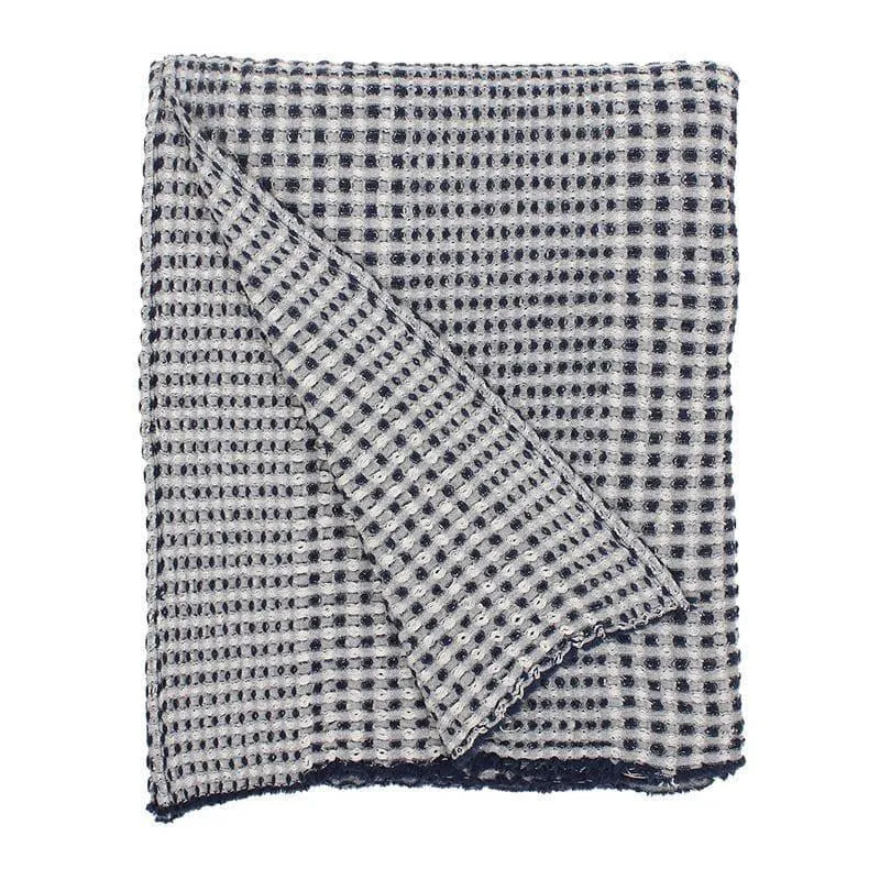 Karakoram Throw - Natural & Blue