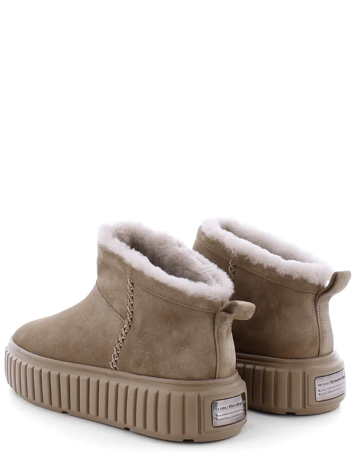 Kennel & Schmenger Beige Pull On Suede Ankle Boots 41-25260-566