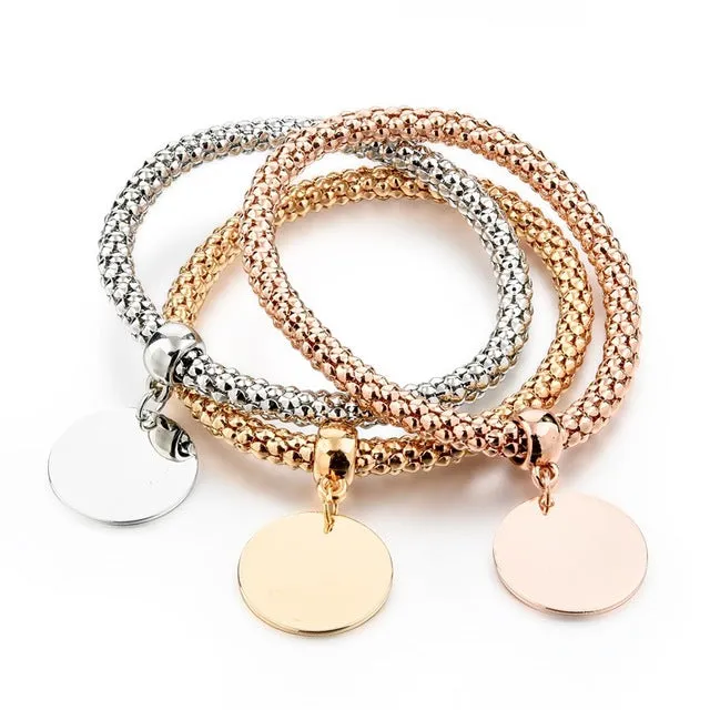 LongWay Vintage Designer Austrian Rhinestones Gold Color Tree of Life Charm Bracelets Popcorn Chain Jewelry For Women SBR160104