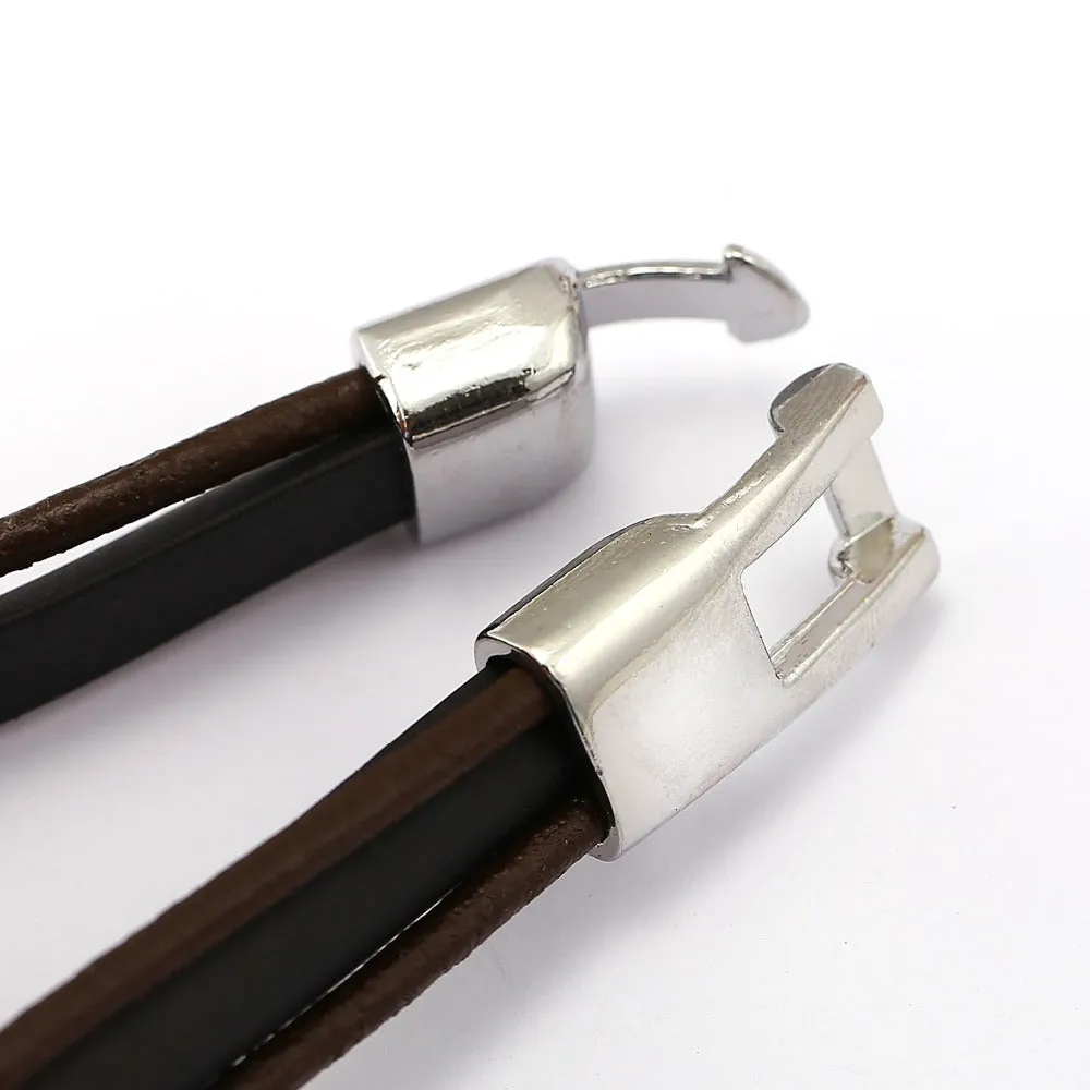 One Piece Three Layer Leather Chain Bracelets