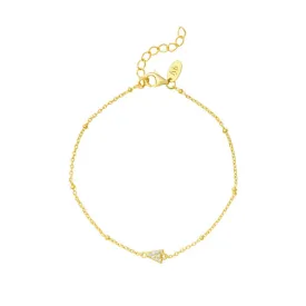 Petite Initial Chain Bracelet