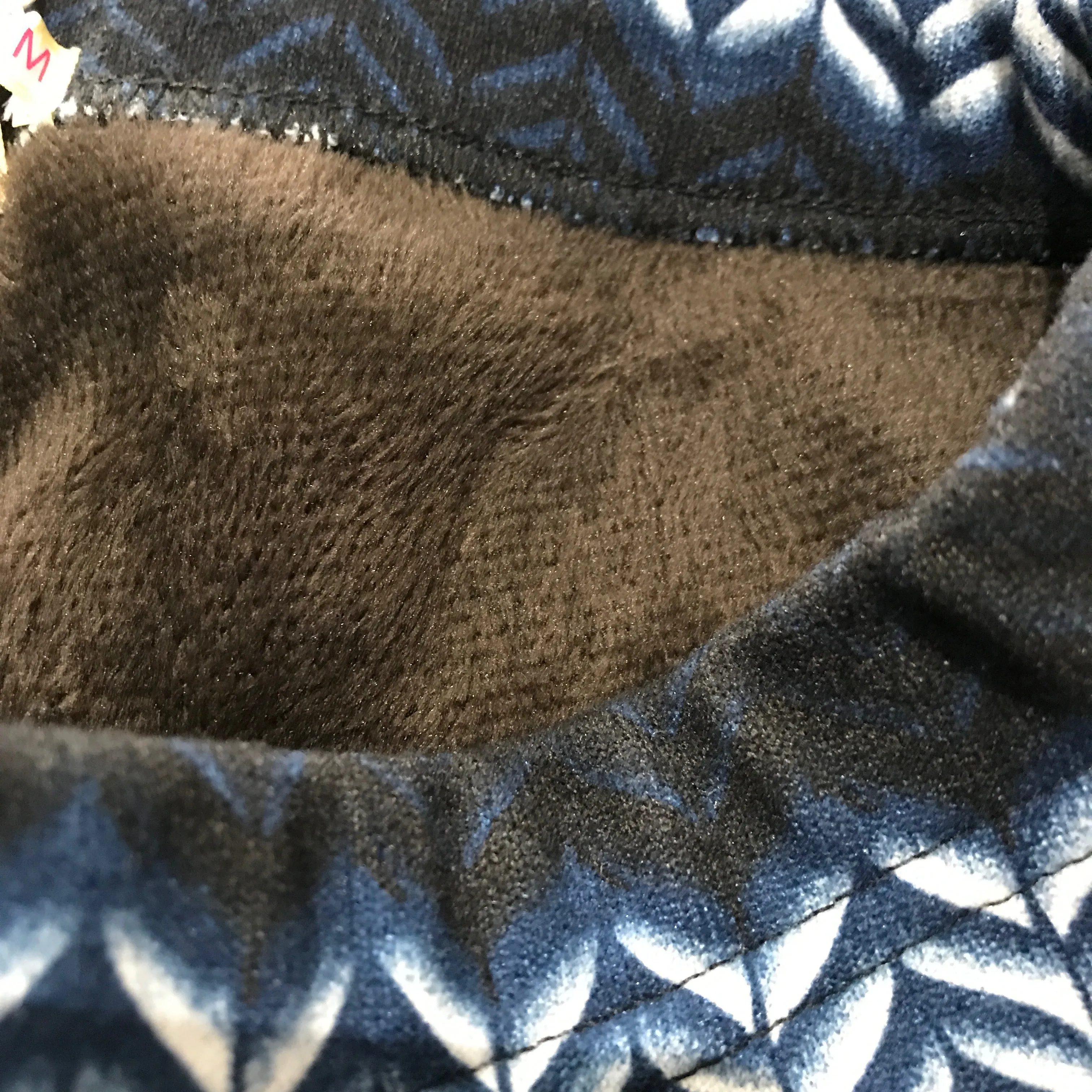 Printed Fur Lined Leggings