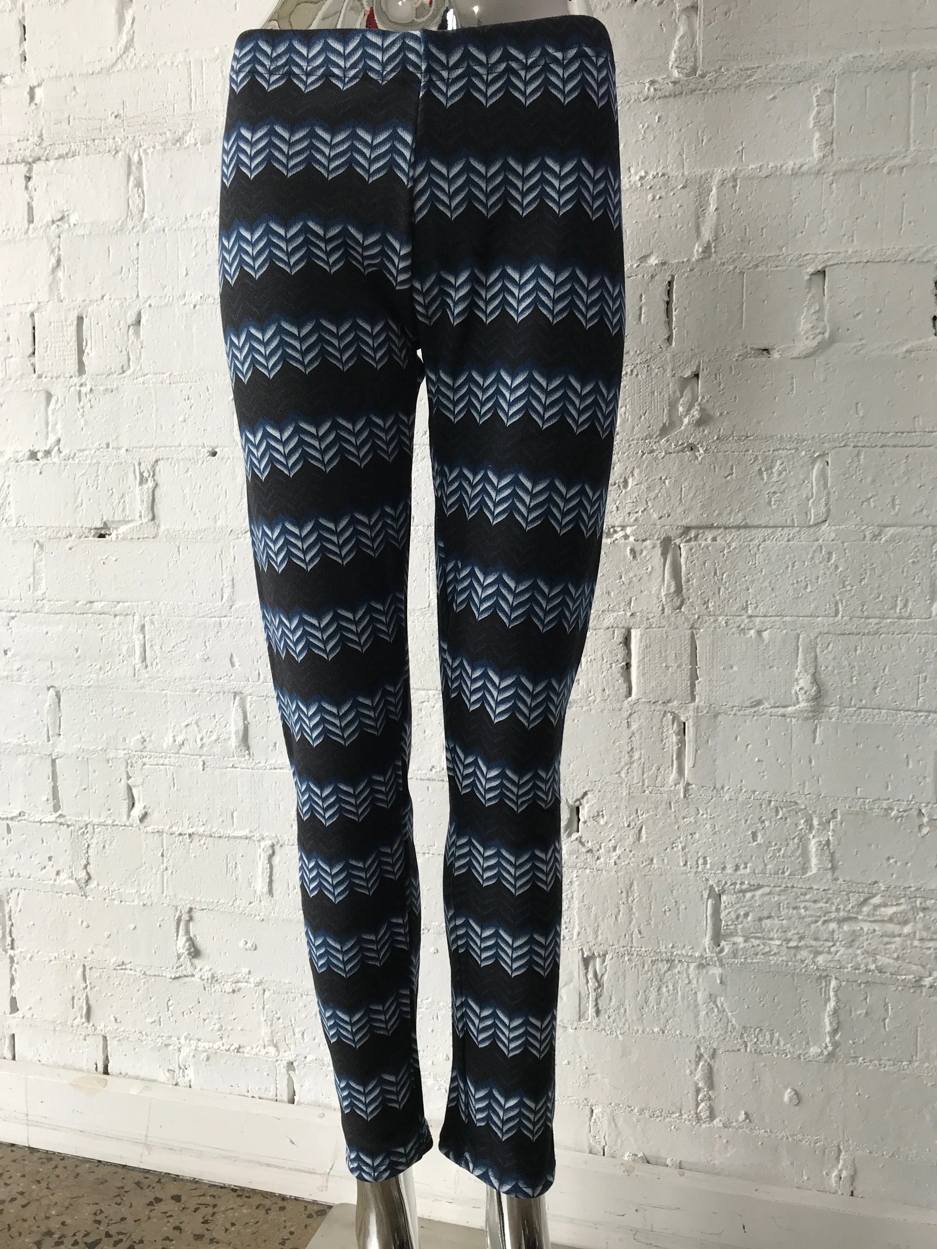 Printed Fur Lined Leggings