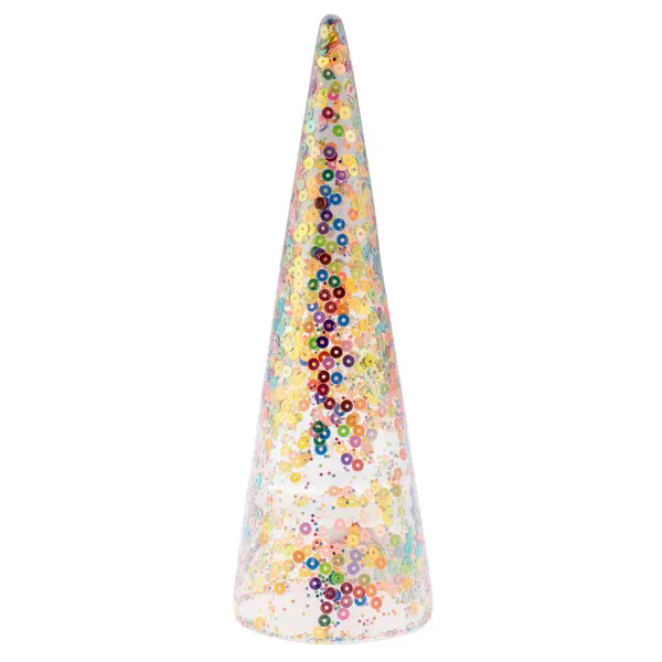 Sequin Confetti Glass Tree - 2 Sizes