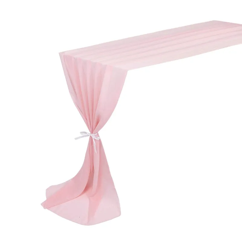 Sheer Chiffon Table Runners- Vintage Look - Wedding- Shower-Table Decor