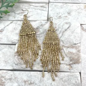 Shimmering Gold Earrings