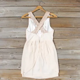 Sparkling Shadows Dress in Cream