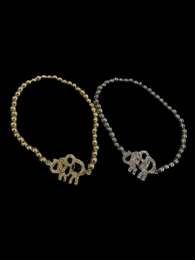 Trunks Up Beaded Bracelet